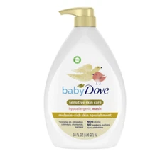Baby Dove Sensitive Newborn Liquid Body Wash Melanin Rich Skin Nourishment 34 oz