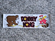 Vintage Donkey Kong Mario 1980s Nintendo Electronic Games Promo Bumper Sticker