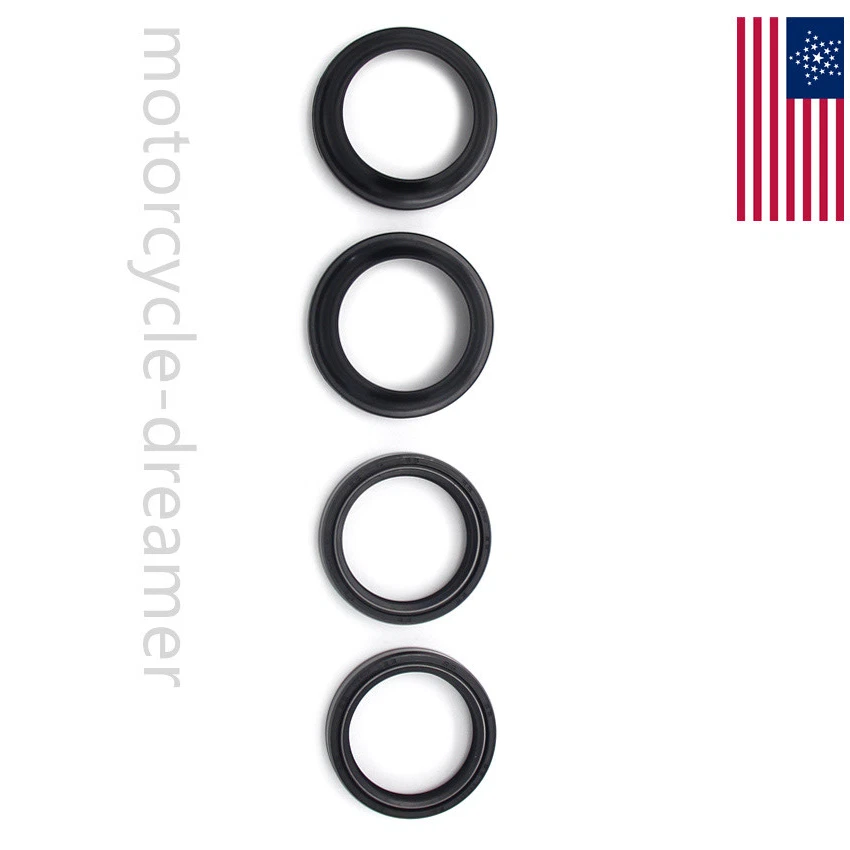 For Kawasaki Fork Dust Wiper Seals Kit VN1600A 2003-2008 ZRX1200R 2001-2006 Foto 3 de 4