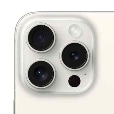 Apple iPhone 15 Pro A2848 Unlocked 128GB White Titanium C