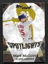 2000 Topps Stars #166 Mark McGwire SPOT St. Louis Cardinals