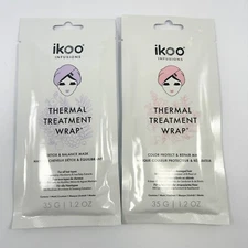 IKOO Infusions 2X Thermal Treatment Wrap Color Protect & Repair / Detox  Mask
