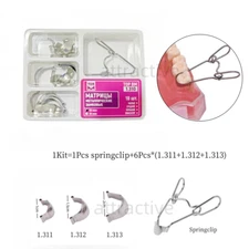 Dental TOR VM NO.1.310 Saddle Metal Matrices Kit  with Springclip Matrix Clip