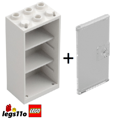 LEGO 2656 + 2657 - NEW Cupboard / Fridge 2x3x5 with Shelves and