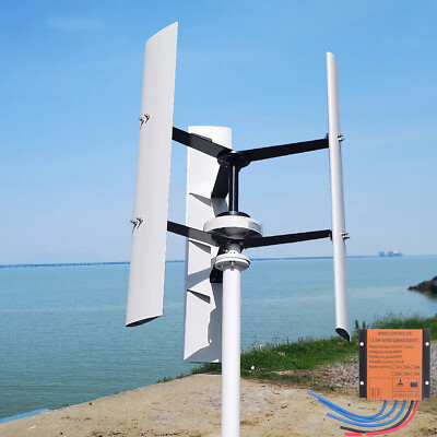 800W Vertical Wind Turbine Generator 48V 12V & MPPT Controller Off Grid System