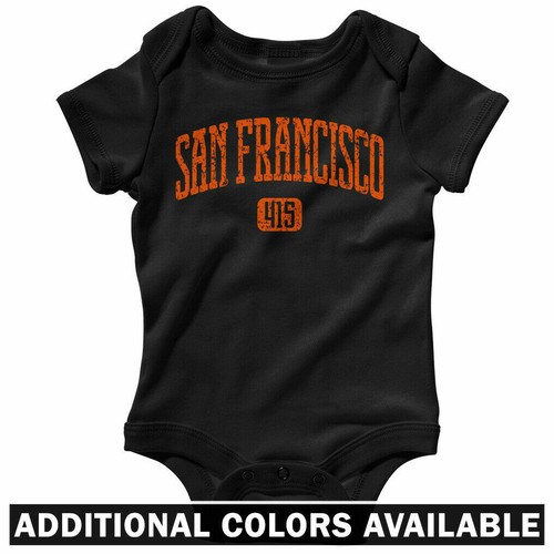 San Francisco 415 One Piece 49ers Giants Baby Infant Creeper Romper Nb To 24m Ebay