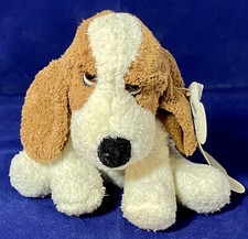 RUSS Hush Puppies BERNIE BASSETT HOUND 5" Bean Bag Plush w/Tag 1998