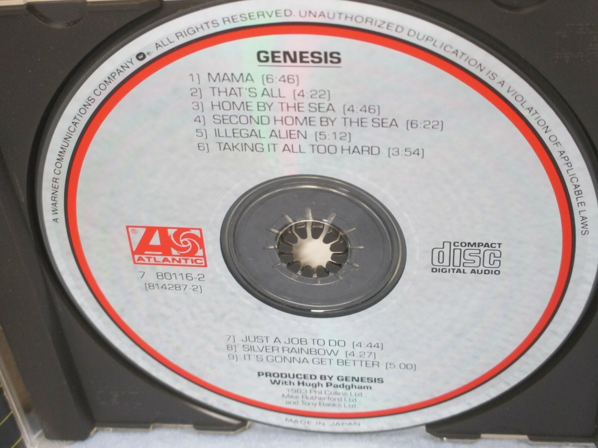 Genesis - Genesis (CD - 1983 / 1984 - Atlantic 7 80116-2) Made