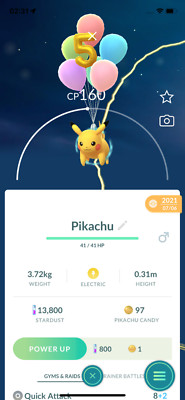 Pokemon Pikachu Flying Balloons ( 5 Th Anniversary ) Go
