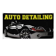 Vinyl Banner Multiple Sizes Auto Detailing Auto Car Vehicle G Automotive Outdoor