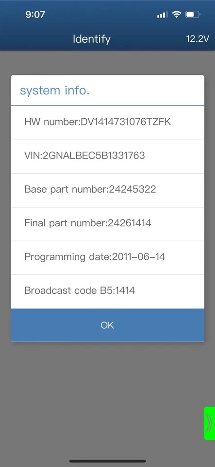 PIEZA TCM # 24261414,6T40 6T45 GM CHEVY CRUZ MALIBU 2010-2012. MOTOR 2,4 L Foto 2 de 4