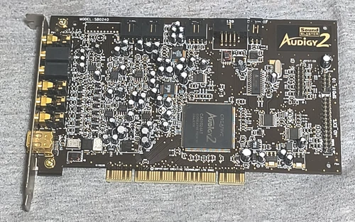 Creative SOUND BLASTER AUDIGY 2 - SB0240 - vintage PCI card tested working