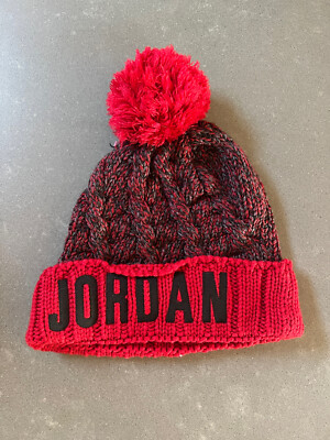 Nike Michael Jordan Red Knit Pom-Pom Beanie JORDAN+HBR+POM+BEANIE+SET.png main image 4