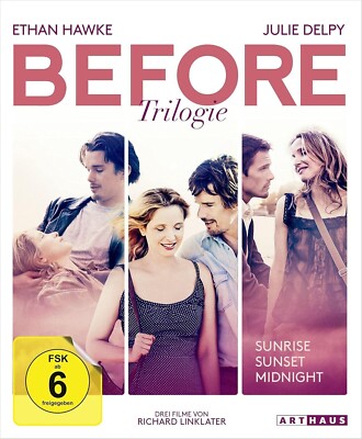 Before Trilogie: Before Sunset / Sunrise / Midnight (3x Blu Ray) NEU/OVP