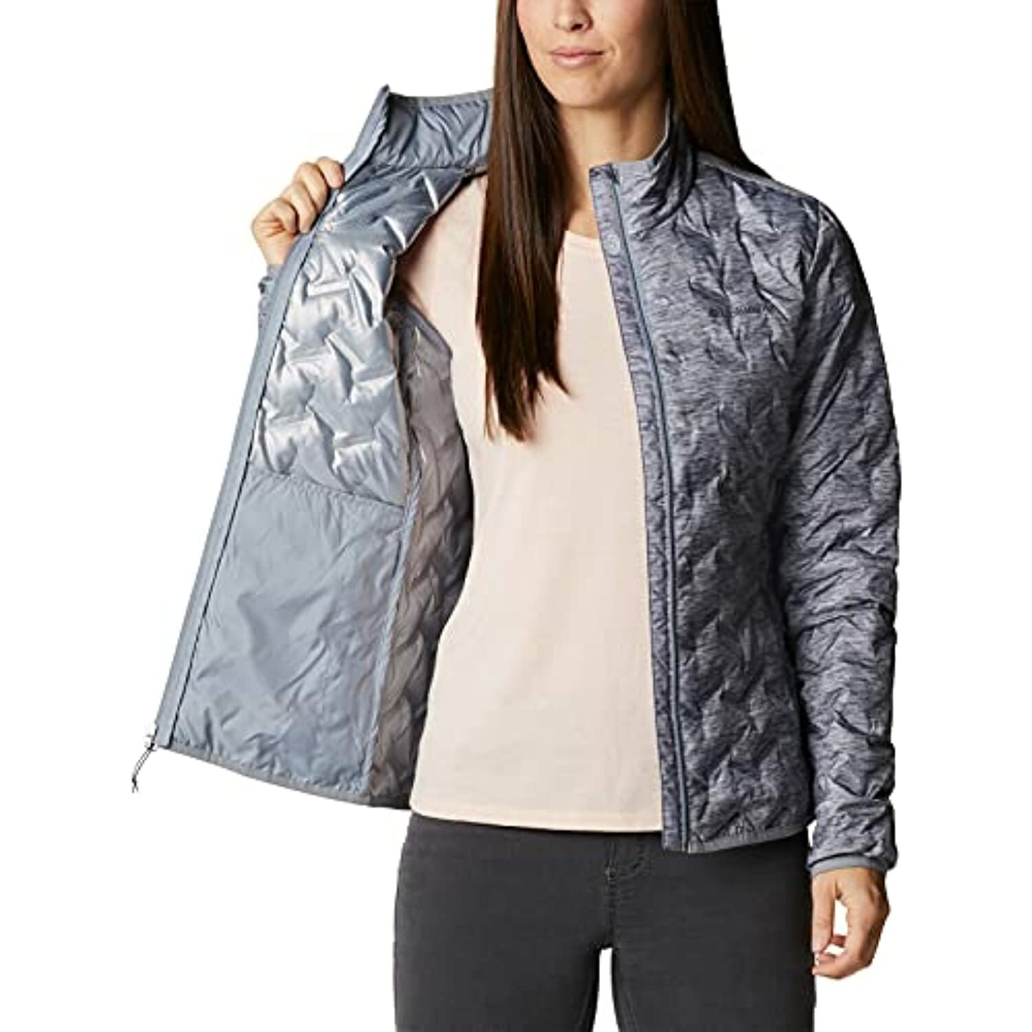 Columbia Women's Delta Ridge Down Jacket Xs Tradewinds Grey Heather