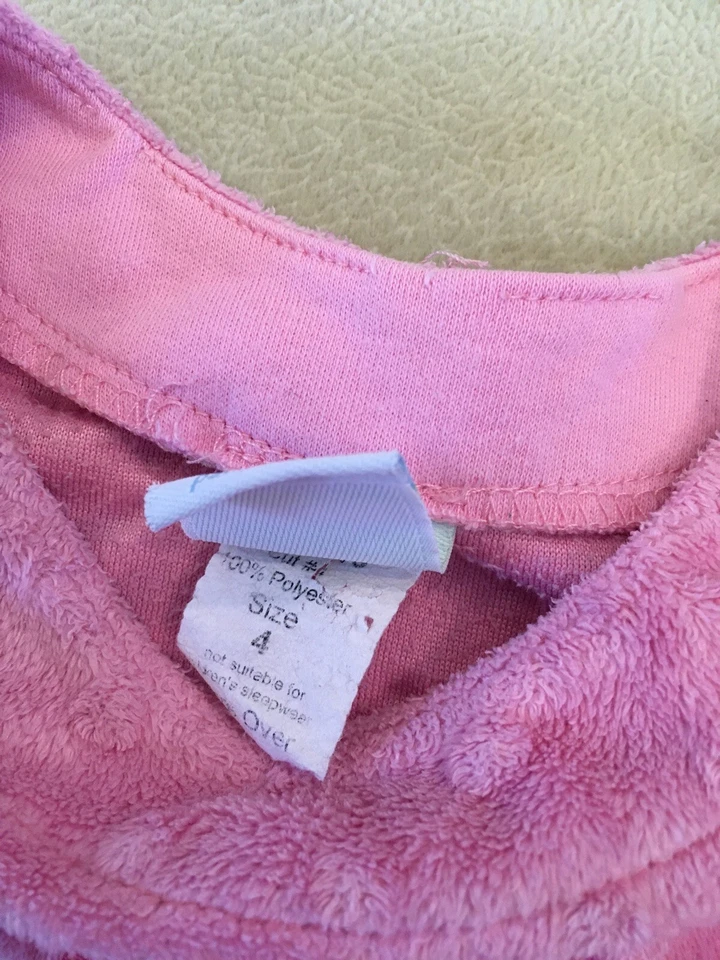 LOTE Chez Ami Conjunto Rosa Terciopelo Cálido Acogedor Túnica Pantalones Niñas 4 Patsy Aiken Foto 4 de 4