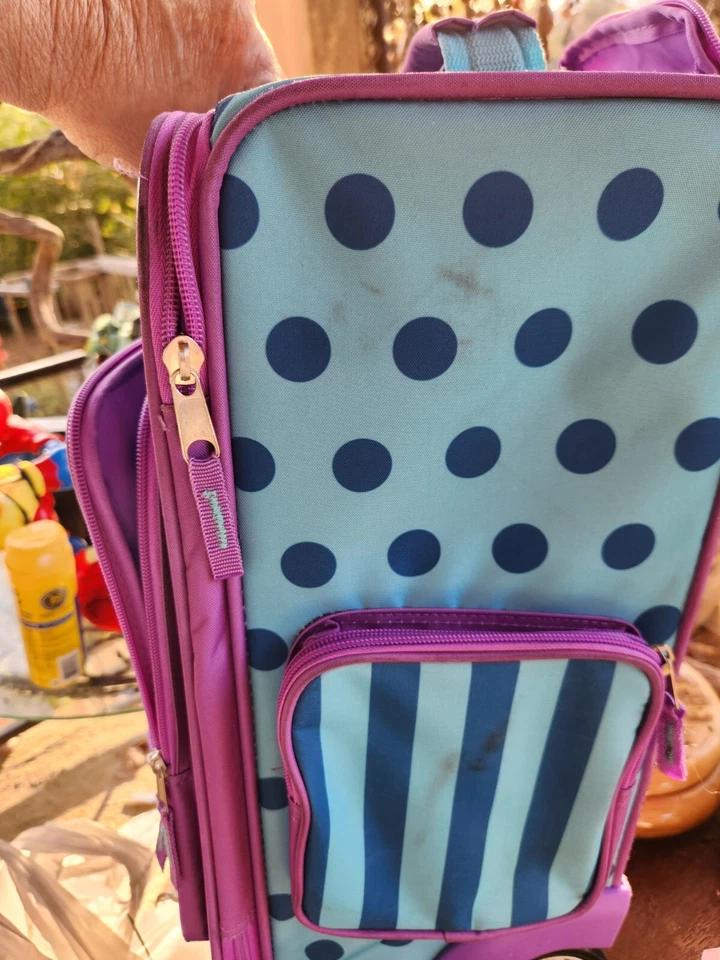 Equipaje de cabina Heys Kids 18" moda con ruedas vertical turquesa y azul Foto 4 de 4