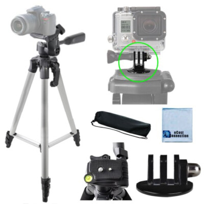 57'' Pro Series Tripod for GoPro HERO10,9,8,7,6, 5, 4, 3+, 3, 2, 1, Fusion Camera