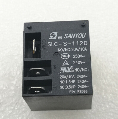 5Pcs SLC-S-112D 12VDC Conversion 5 feet 20A250VAC Relay