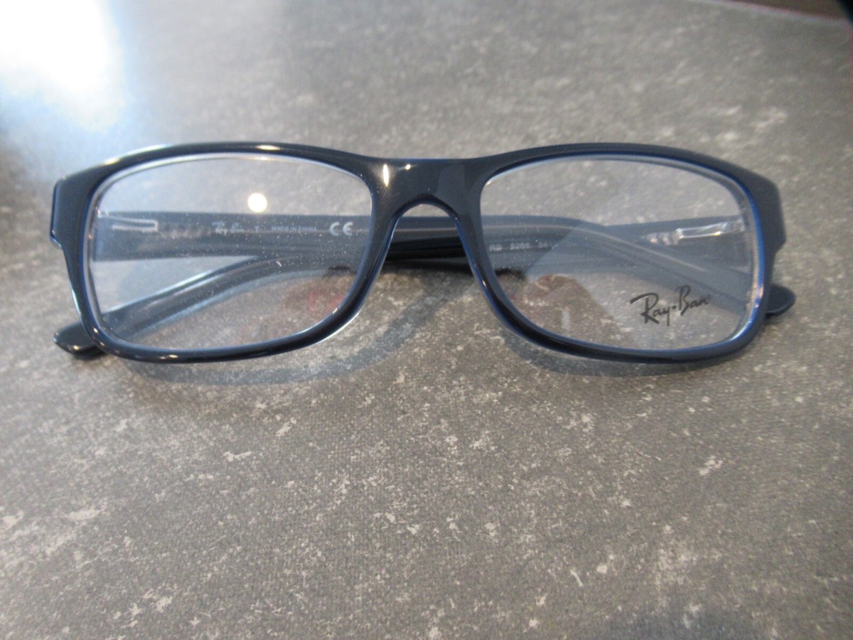 Ray-Ban RB5288 5815Rectangle Top Black On Blue Unisex  display picture 3
