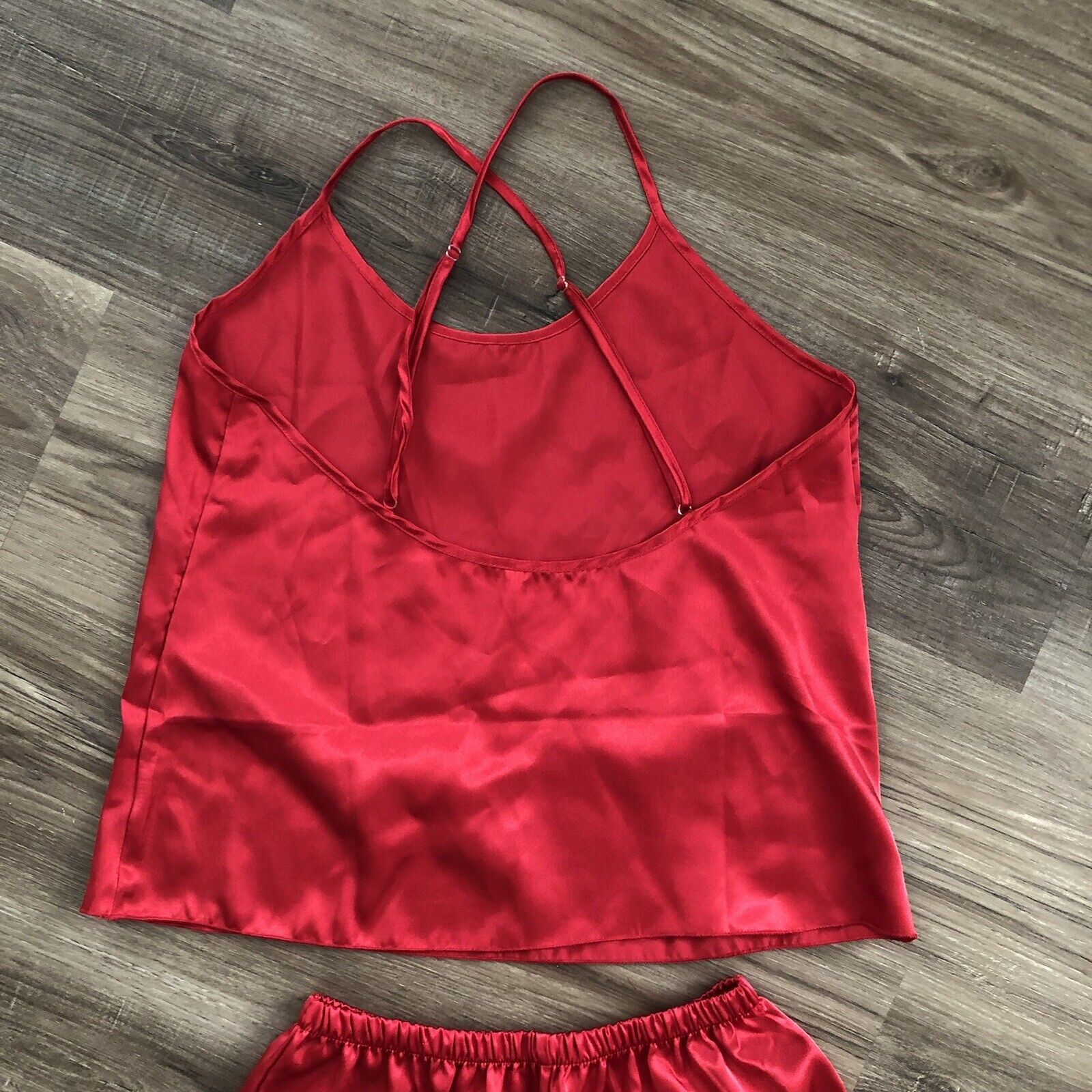 Red shorts and tank top intimates set Size Small - image 4