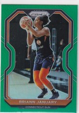 2021 Panini WNBA Prizm SP Green Refractor Prizm #18 Briann January