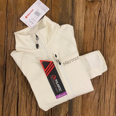 NEW Marmot Jacket Women s XS Ivory Olden Polartec Fleece Half Zip Ladies $130
