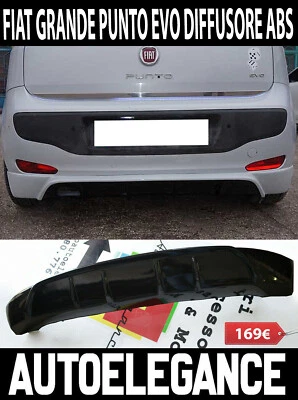 AUTOFARI FIAT GRANDE PUNTO EVO 2008-2012 DIFFUSORE ABS SOTTO PARAURTI POSTERIORE -1-