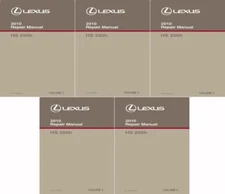 2010 Lexus HS 250h Shop Service Repair Manual Book