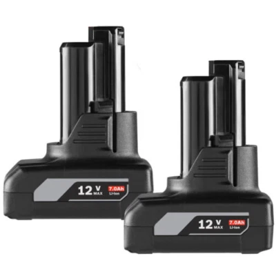 FÜR BOSCH 2x Batería 7,0Ah Para Bosch Professional GBA 12V BAT411 Li-ion GSR BAT412 BAT420