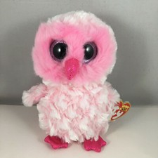 Ty Beanie Boos - TWIGGY the Pink Owl (6 Inch) Plush Stuffed Plush Animal MWMTs