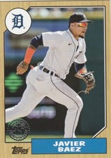 2022 TOPPS UPDATE JAVIER BAEZ SS TIGERS 1987 RETRO 35TH ANNIVERSARY SP