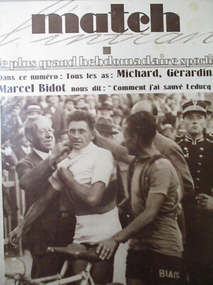 MATCH L'INTRAN N° 388 - 13 février 1934 / les sportifs saluent