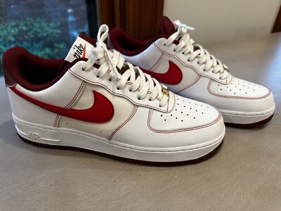 Nike Air Force 1 Low  07 First Use White Team Red Size 12 Men s 50th Swoosh