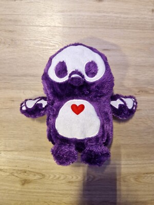 Rare Skelanimals Pen the Pinguin purple fuzzy Skeleton Plushie 