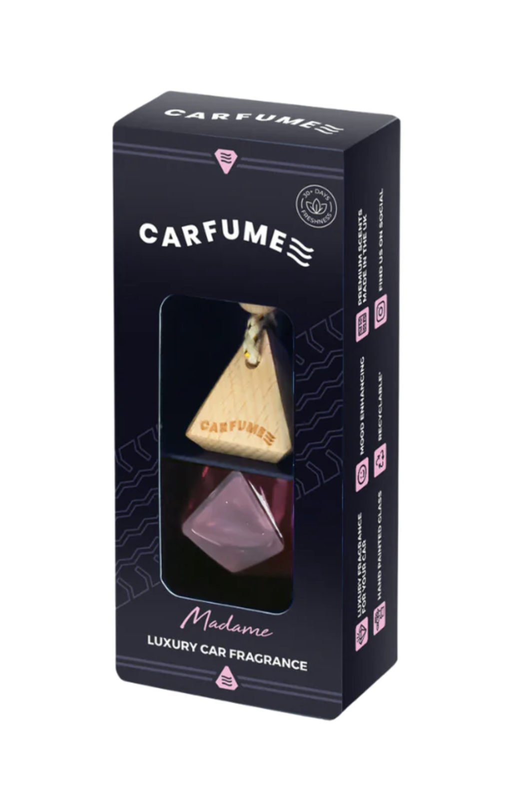 Car Fume Diffuser Air Freshener Madame Hanging Odour Eliminator For Car Home