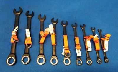 PROTO JSCR-9S-TT Combo Wrench Set, Steel, Chrome, Standard