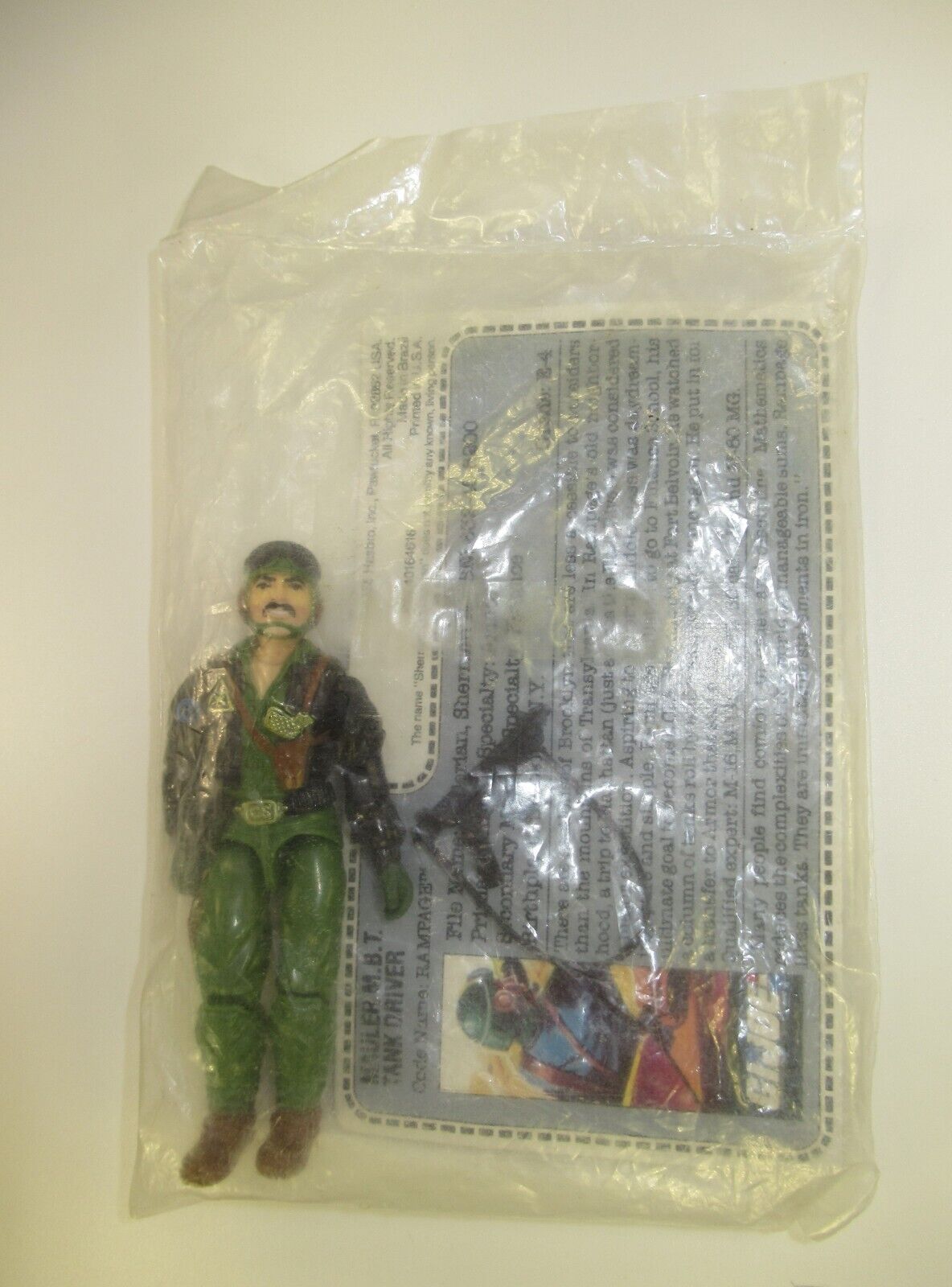 Rampage 1989 GI Joe Mail-In Figure MIB Rare! Sealed in Baggie Hasbro Heavy Metal