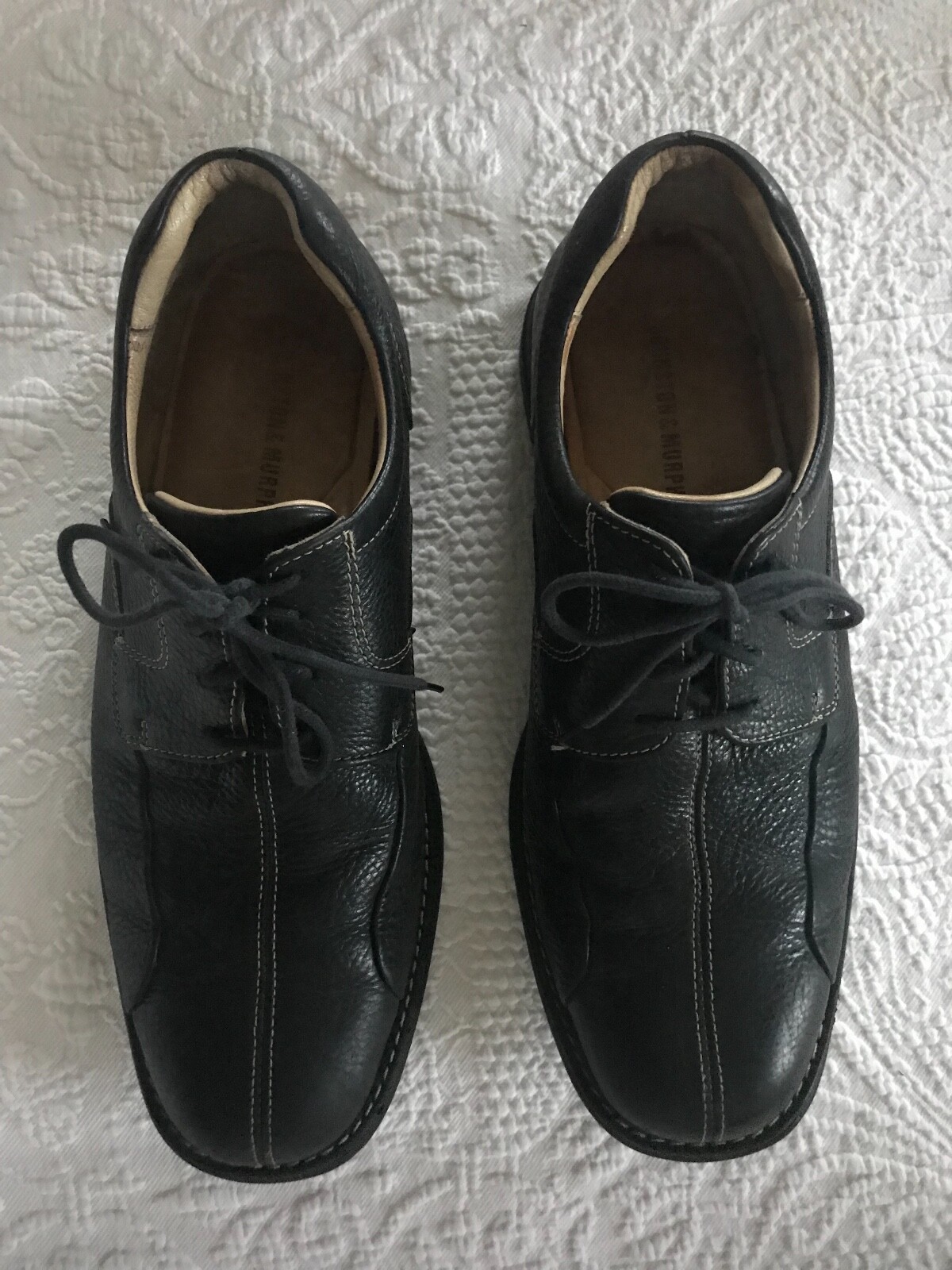 SAOLA Scarpe stringate Johnston & Murphy uomo eleganti NERE taglia 10 M C4 20 7222