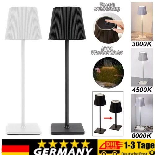 1-2PCS USB Kabellose Tischlampe LED Nachttischlampen Desktop Akku Dimmbar Lam
