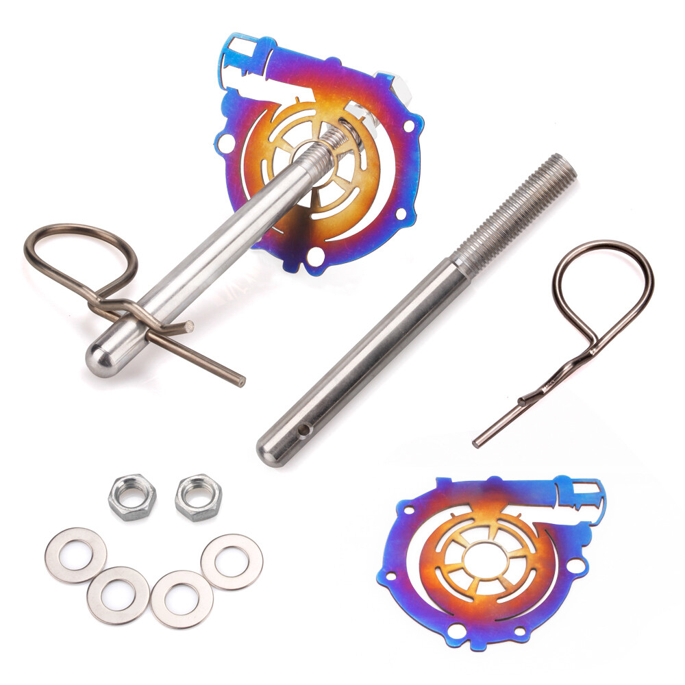 Universal Aluminum Racing Engine Bonnet Hood Latch Pin Lock Kit Turbo ...
