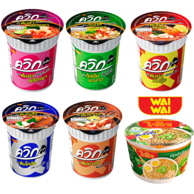Ramen Variety NISSIN, WAIWAI, MAMA Instant Noodle Hot Spicy Shrimp