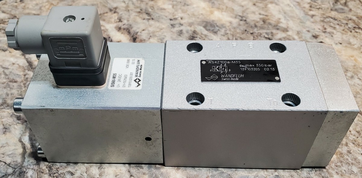 AS4Z100a-M35, Wandfluh, Solenoid Directional Control Valve SIS60