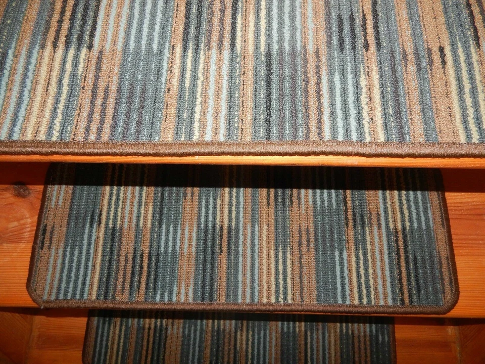 Alfombra alfombra 13 PASOS peldaños de escalera interior 10" X 27" + 25" X 27". Foto 3 de 4