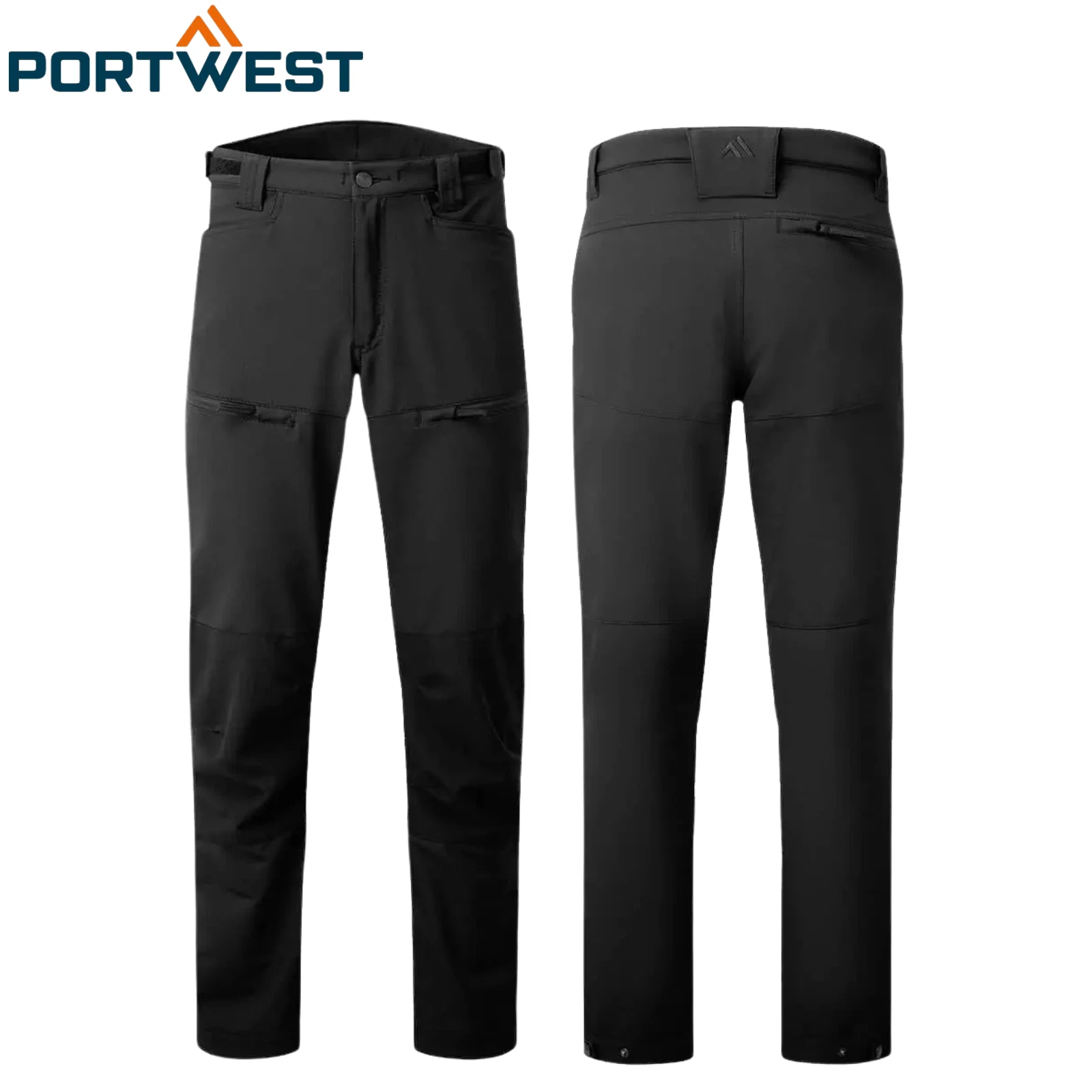 Portwest WX2 Eco Stretch Hiking Trousers Kneepad Pockets Slim Fit Work Pants