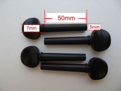Ebony Viola pegs, 4 pieces - Picture 2 of 2