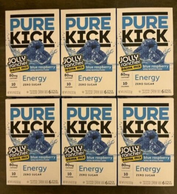 Pure Kick ENERGY - Jolly Rancher Blue Raspberry Drink Mix Singles to Go ...