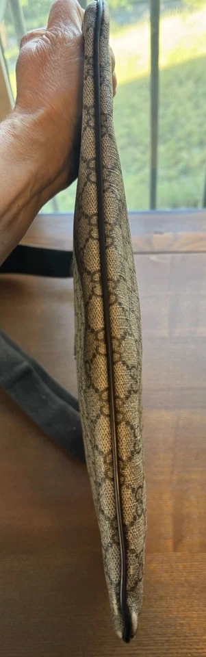 Gucci GG Supreme Messenger Bag In Beige Canvas & PVC Brown Leather w/COA - Image 2 of 4