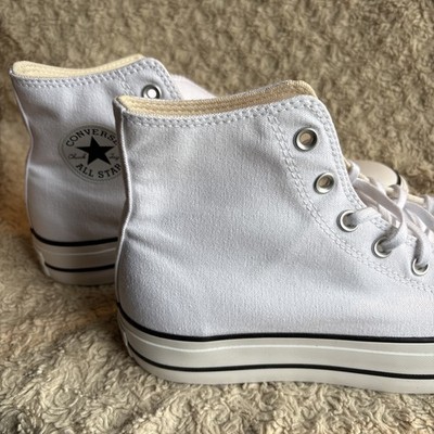 Converse Chuck Taylor All Star Platform High White Womens -Size 10.5 
