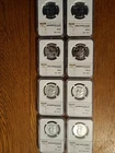1956-1963  PF66 Franklin Half Dollar Set. 90% silver